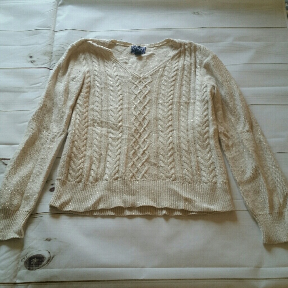 Sparkly Chaps Sweater, Size Medium